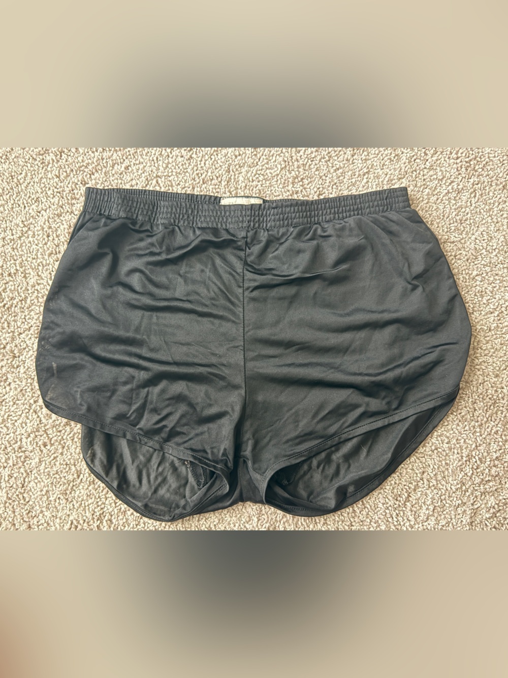 Black Athletic silkies lined shorts